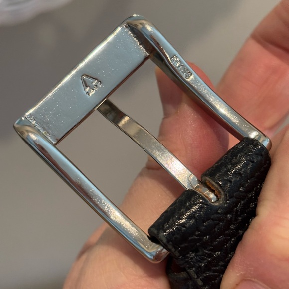 Distinction men’s black leather belt made in Canada new without tags! - Picture 5 of 7